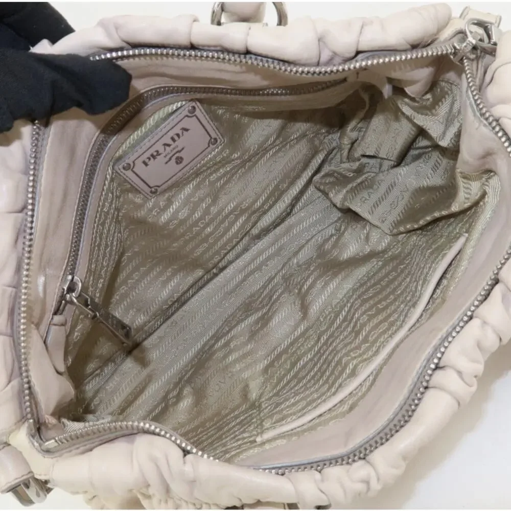 💎✨STUNNING✨💎Authentic PRADA Gathered 2Way Shoulder Bag - Picture 12 of 15